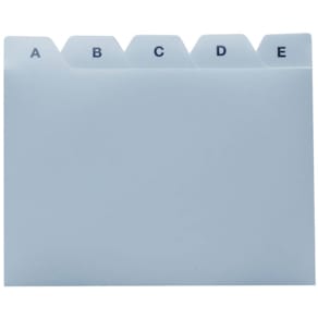 Leitregister, A7 quer, grau