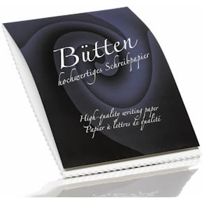 Briefblock Rössler Bütten, A4, weiß, 50 Blatt