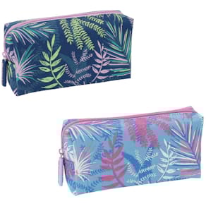 Schlamperetui DONAU Tropical Flower, 1 Zipp, 2 Farben, 18x5,5x9,5