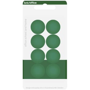 Magneter BNT Ø20 mm, grøn, 8 stk