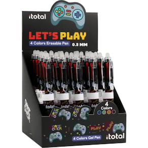 Tintenroller ITOTAL Let's Play, radierbar, 4 Farben, 25 Stück