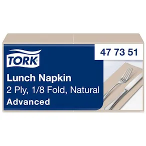 Servett TORK Lunch 2-lags natur 200/fp