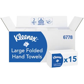 Falthandtuch Kleenex Interfold, 2-lagig, 1860 Stück, weiß