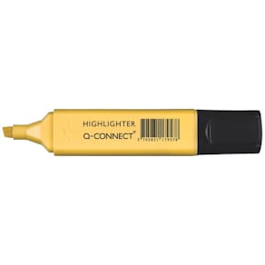 Textmarker Q-CONNECT, pastellgelb