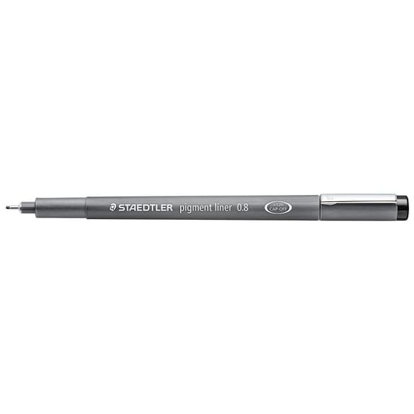 Fiberpenn STAEDTLER 0,8mm sort 10st