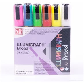 ZIG Illumigraph 6mm 6/Sæt