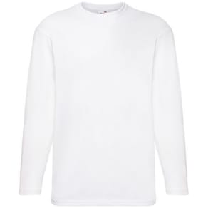 T-shirt Långärmad FRUIT vit 4XL