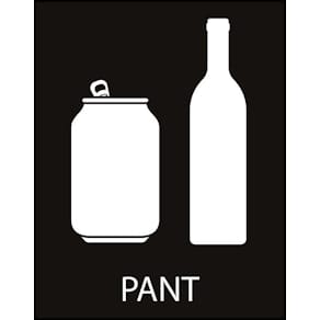 Etiket PANT 80x120 mm, sort/hvid