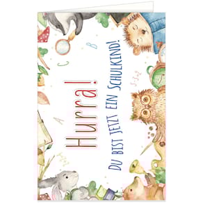 Karte Schulanfang, geprägt, Noname