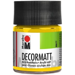 Acrylfarbe Marabu Decormatt, gelb, 50 ml