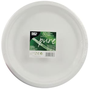 Tallrik PURE Bagasse 26 cm 50/fp