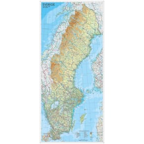 Affisch Sverige karta