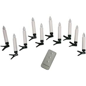 Christbaumkerze PBS LED, 10 Stück, weiß