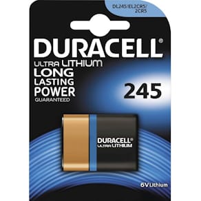 Fotobatteri Duracell Ultra 245 lithium 6V, 1 stk