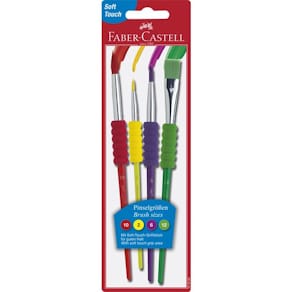 Penselset Soft Grip 4 Storlekar 4/fp