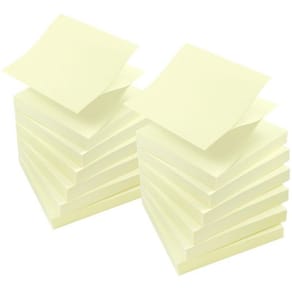 Notes LYRECO prem ZZ 75x75mm gul 12/fp