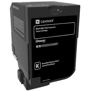Toner LEXMARK 74C2HKE Svart