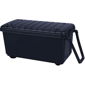 Opbergkoffer Really Useful Box op wieltjes, 160 liter, zwart