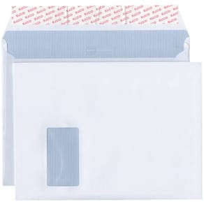Versandtasche Elco Documento C4, Fenster, Haftklebung, weiß, 120g