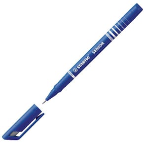 Fiberpenna STABILO Sensor Blå, 0,3mm, 10st