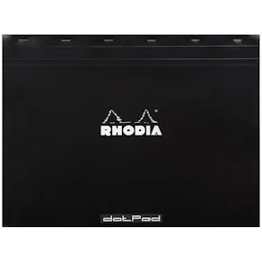 Rhodia head stapled pad black A3 N°38 dotted