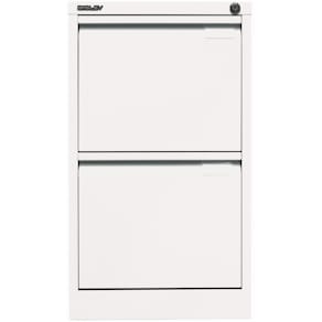 Hängeregistraturschrank Bisley, 2 Schubladen, weiß