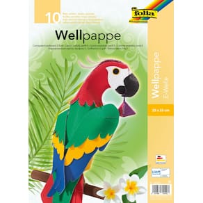 Golfkarton Folia, 25 x 35 cm, 1,5 mm, 10 vellen, assorti
