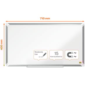 Whiteboard Nobo Premium Plus Widescreen, 40 x 71 cm, weiß