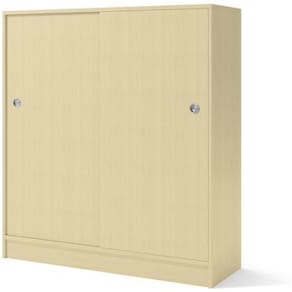 Skåp 3xA4 skjutdörrar 132,5cm björk