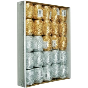 Geschenkband Goldina Eiknäuel, 25er-Pack, 5 mm x 10 m, sortiert