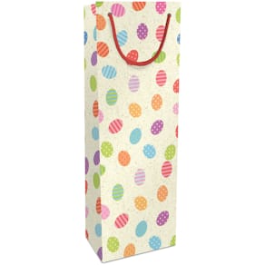 Flaschentragetasche BY NATURE Ostermotiv, Graspapier