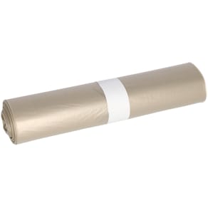 Abfallsäcke Deiss Recycling-LDPE, 120 l, transparent, 25 Stück/Ro