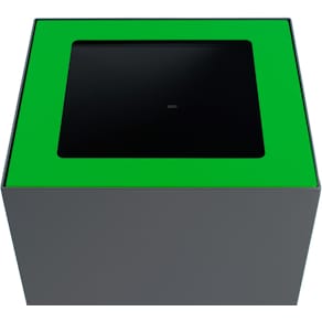 Deksel V-Part top voor modulaire afvalbak, 85 l en 90 l, groen