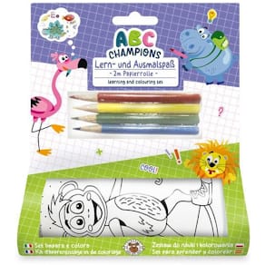 Malset TRENDHAUS ABC Champions, Papierrolle, inkl. 4 Buntstifte