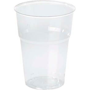 Plastglas Duni 20 cl, transparent PS, Ø74 mm, 50 stk