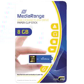 USB-Stick MediaRange Clip-On, USB 2.0, blau
