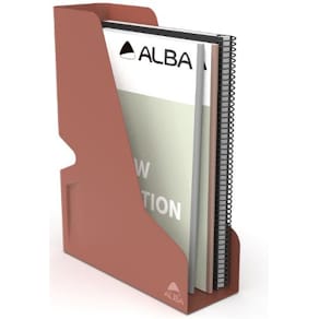 Tidskriftssamlare ALBA metall A4 terrak