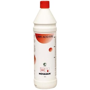 Sanitetsrengøring Novadan LIME ACID 970, syrebaseret kalkfjerner