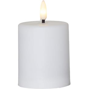 Blockljus STAR T LED Paula 10cm vit