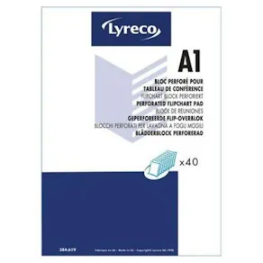 Blädderblock LYRECO 78,80x59cm 70g 5/fp