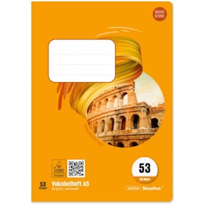 Vokabelheft STAUFEN Style A5, 32 Blatt, Lin. 53, 1 Mittelsteg