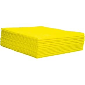 Poetsdoek, universeel, 1/4 vouw, 30x33 cm, geel, doos 150 stuks