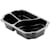 Duniform Takeaway 3-fack Svart, PP-plast, 246/fp