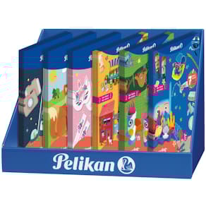 POS-Display Pelikan Malbuch & Bastelbücher, 30 St., sortiert