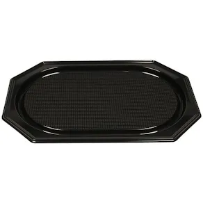 Serv.fat plast svart PS 36x54cm 10/fp