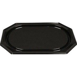 Serv.fat plast svart PS 36x54cm 10/fp