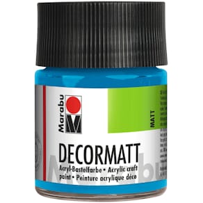 Acrylfarbe Marabu Decormatt, azurblau, 50 ml
