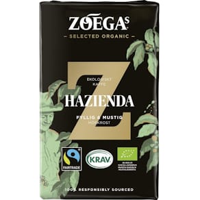 Kaffe Zoega Hazienda KRAV, brygg, 450g