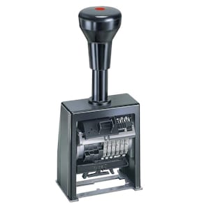 Nummeratør REINER 6-cifret, automatisk, sort, 1 stk