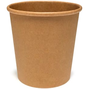 Suppebæger kraftpapir brun 16 oz, rund, 500 stk